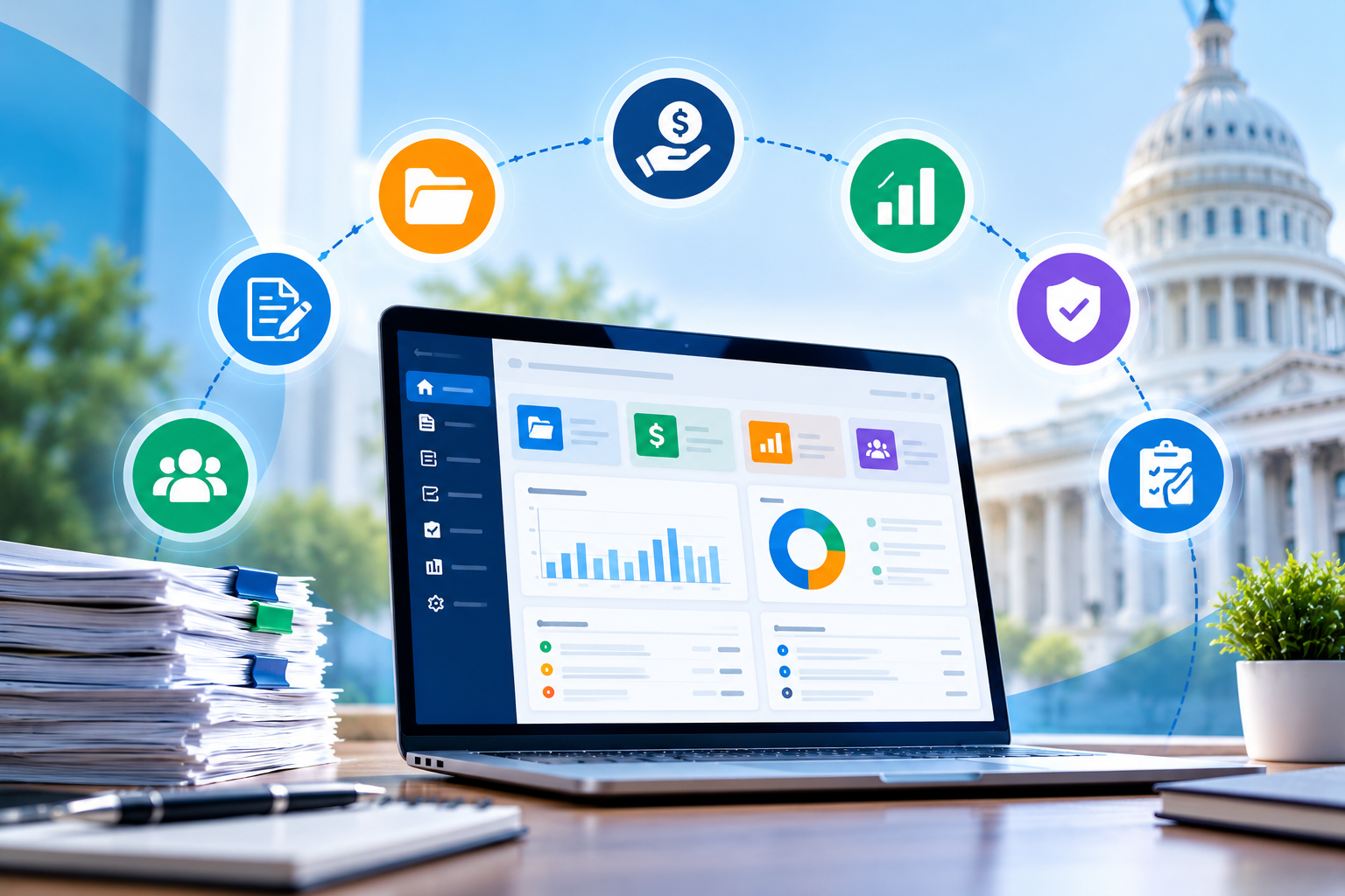 Modern Grant Management Dashboard
